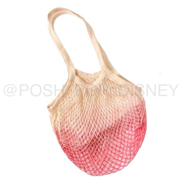 CAMP Collection Dip Dye Pink Ombré boho chic Famers market, beach, Produce bag - Picture 3 of 4